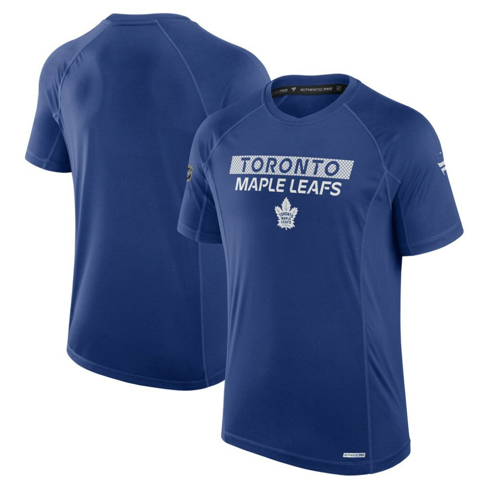 Toronto Maple Leafs Fanatics Authentic Pro Rink Tech T-Shirt - Blue T-shirts
