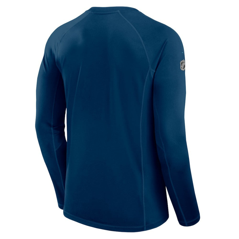 Seattle Kraken Fanatics Authentic Pro Rink Tech Long Sleeve T-Shirt - Navy T-shirts