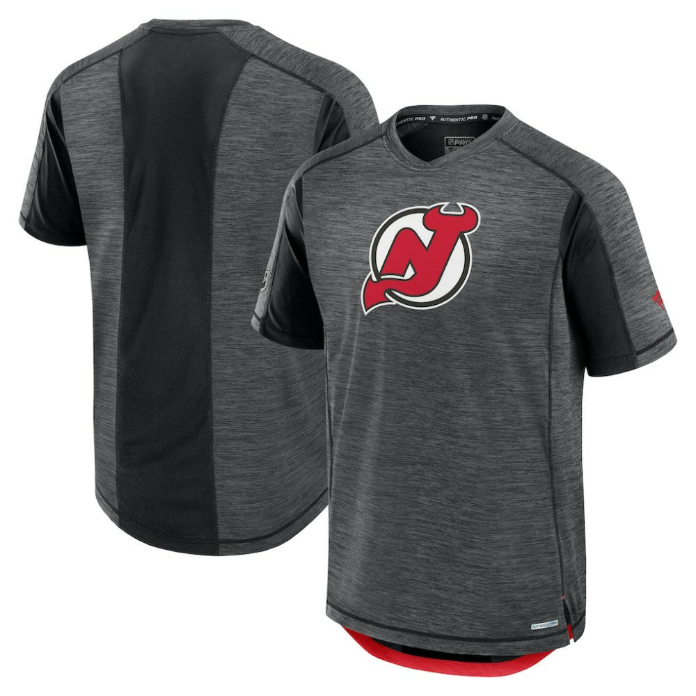 New Jersey Devils Fanatics Authentic Pro Rink Tech T-Shirt - Black T-shirts