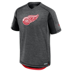 Detroit Red Wings Fanatics Authentic Pro Rink Tech T-Shirt - Black T-shirts
