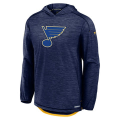 St. Louis Blues Fanatics Authentic Pro Rink Lightweight Pullover Hoodie - Navy Hoodies