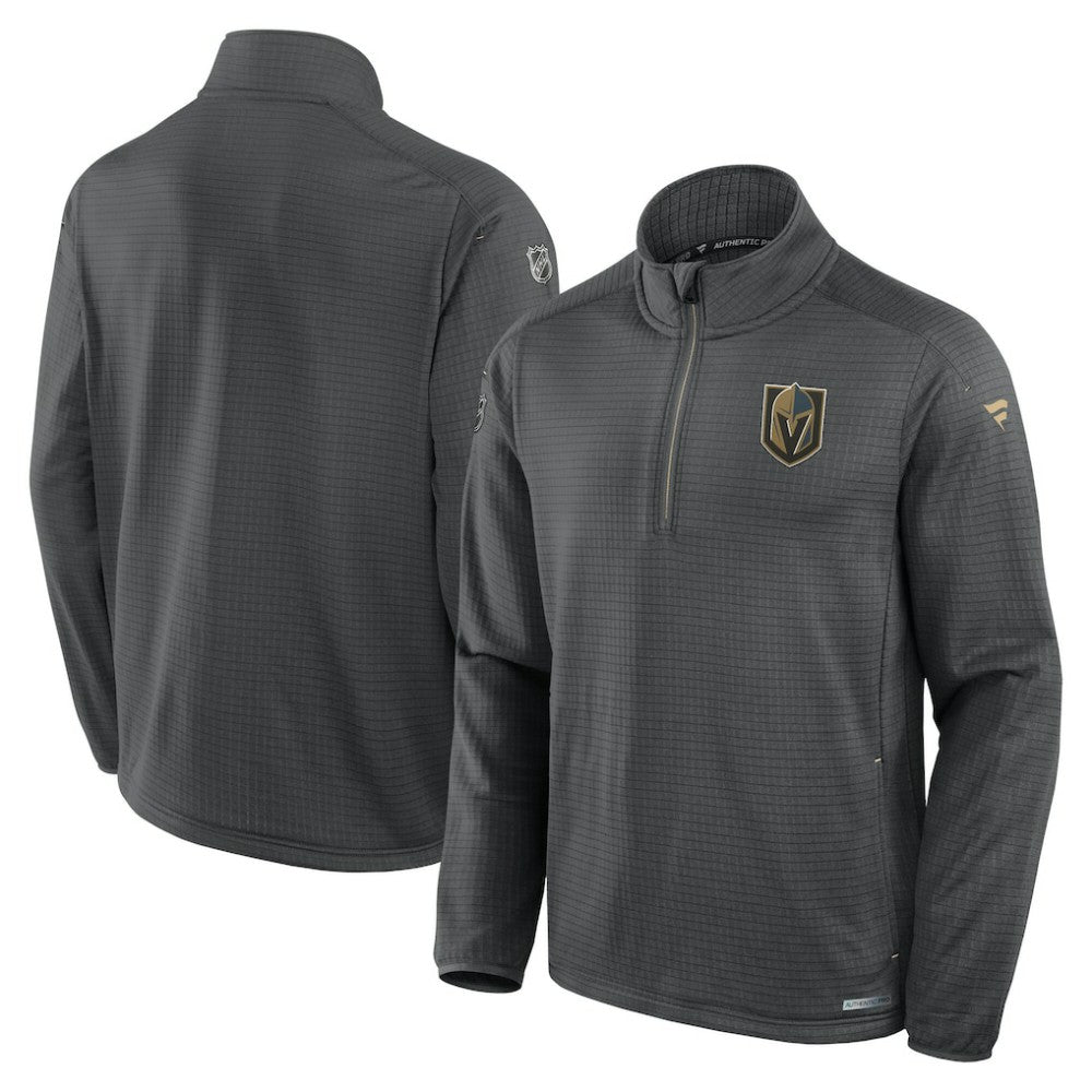 Vegas Golden Knights Fanatics Authentic Pro Rink Quarter-Zip Jacket - Gray Jackets