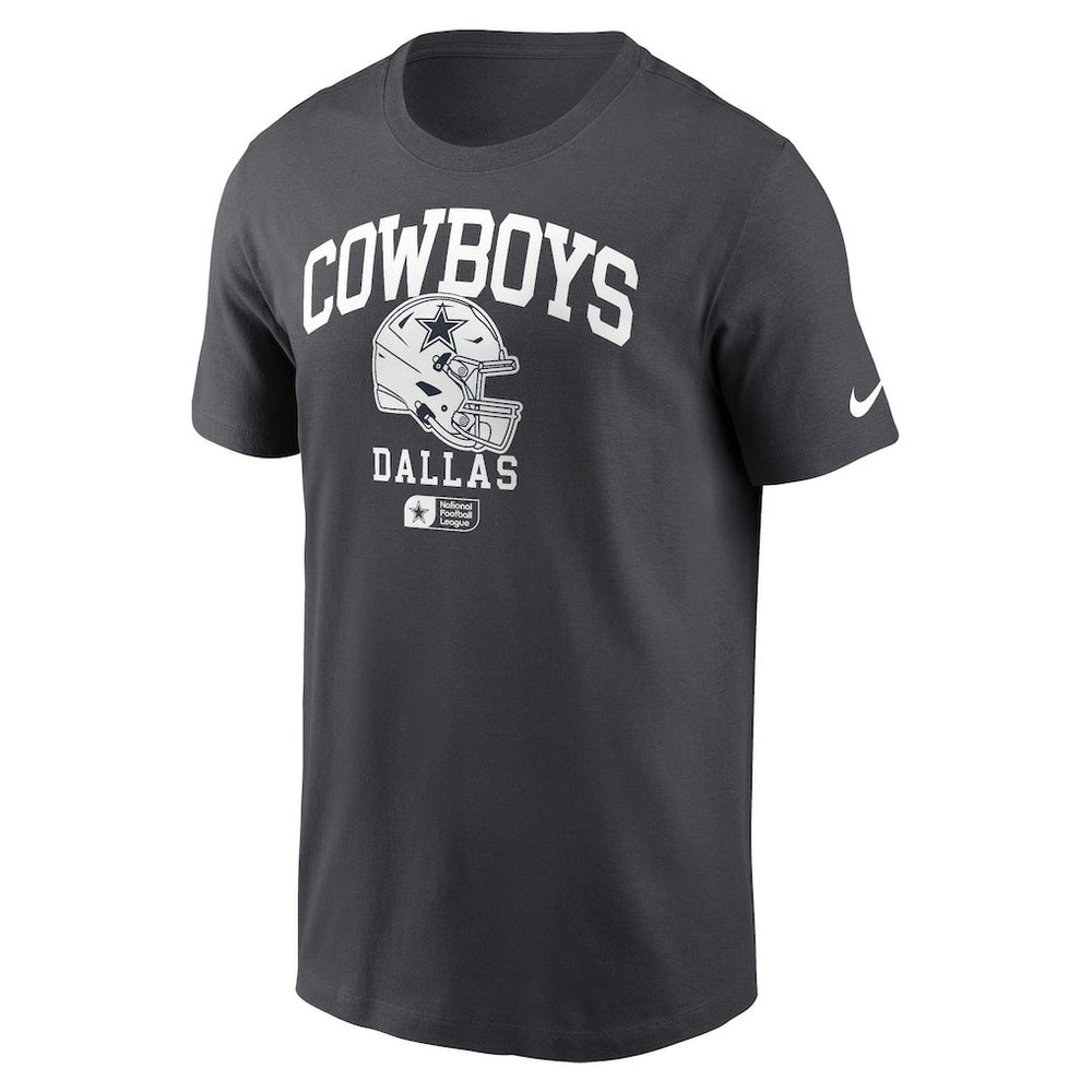 Dallas Cowboys Helmet Essential T-Shirt - Charcoal for sale