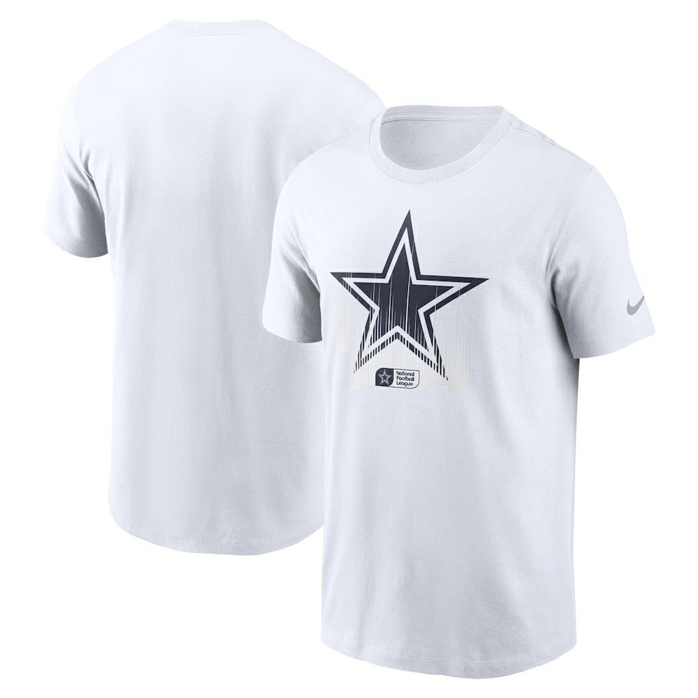 Dallas Cowboys Faded Essential T-Shirt - White cheap