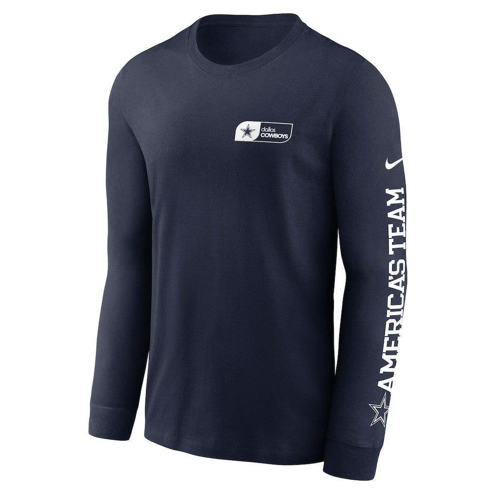 Dallas Cowboys America's Team Essential Long Sleeve T-Shirt - Navy cheap