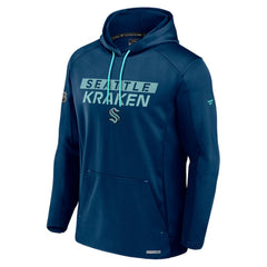 Seattle Kraken Fanatics Authentic Pro Rink Fleece Pullover Hoodie - Deep Sea Blue Hoodies