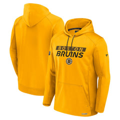 Boston Bruins Fanatics Authentic Pro Rink Fleece Pullover Hoodie - Gold Hoodies
