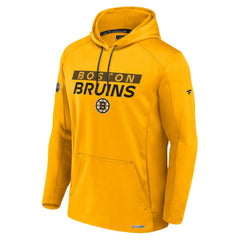 Boston Bruins Fanatics Authentic Pro Rink Fleece Pullover Hoodie - Gold Hoodies