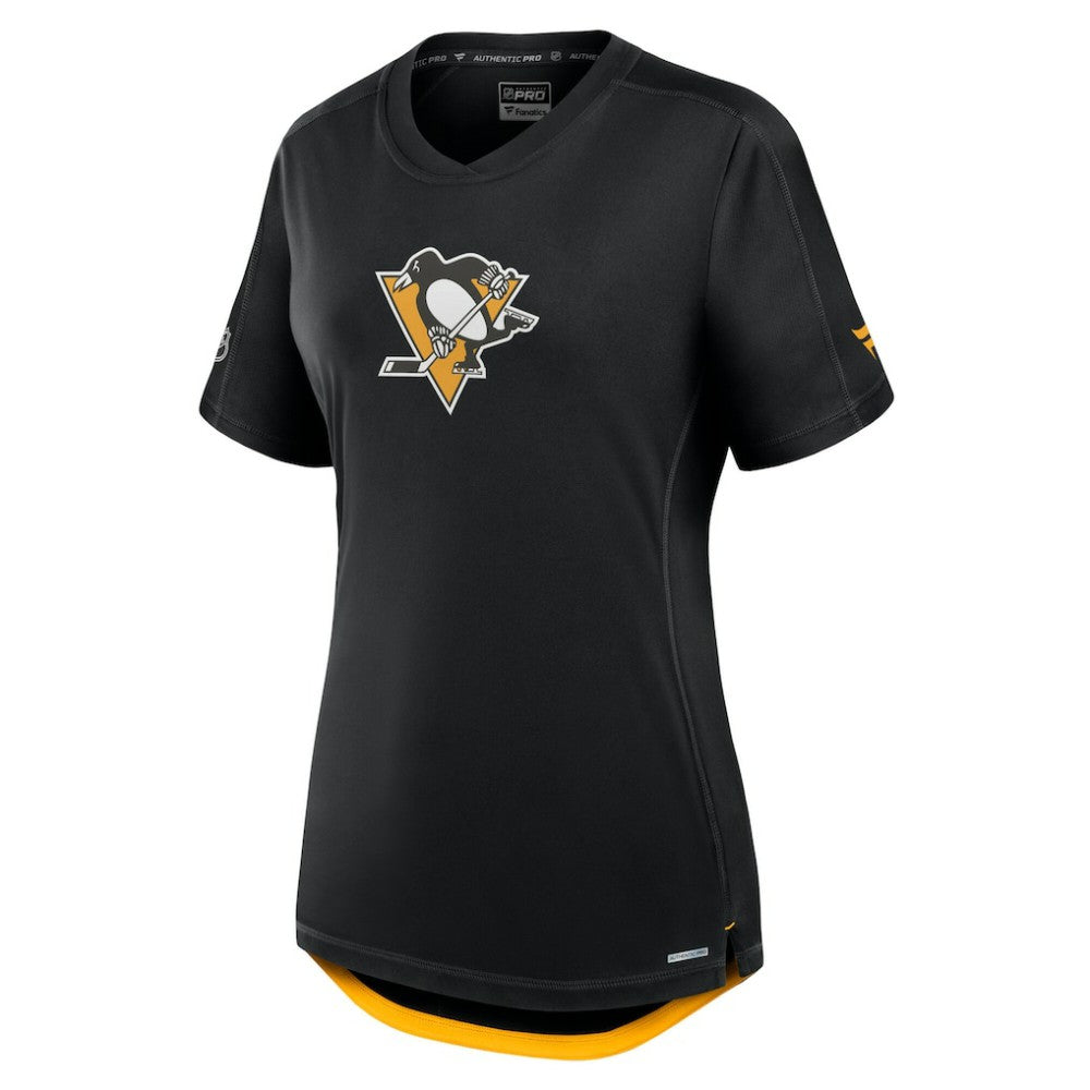 Pittsburgh Penguins Fanatics Women's Authentic Pro Rink T-Shirt - Black T-shirts