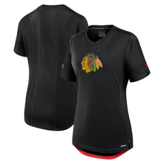 Chicago Blackhawks Fanatics Women's Authentic Pro Rink T-Shirt - Black T-shirts