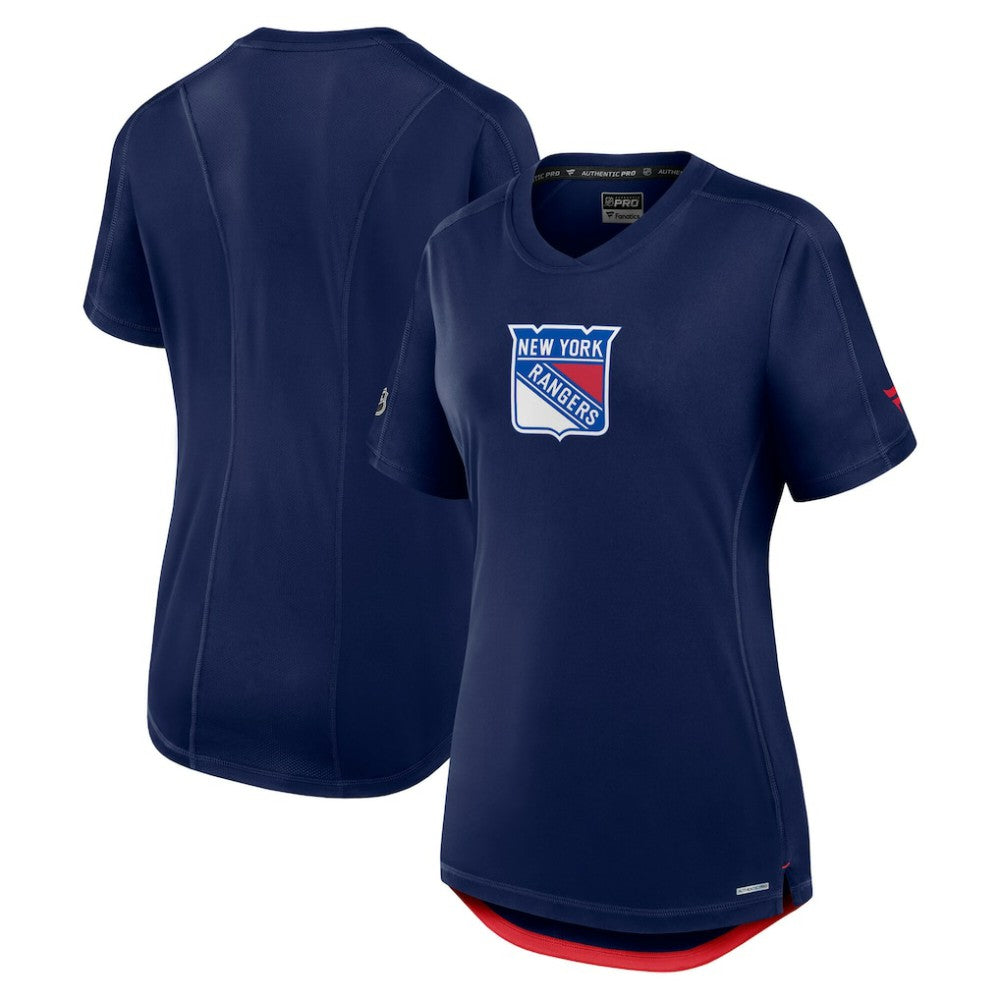 New York Rangers Fanatics Women's Authentic Pro Rink Tech T-Shirt - Navy T-shirts