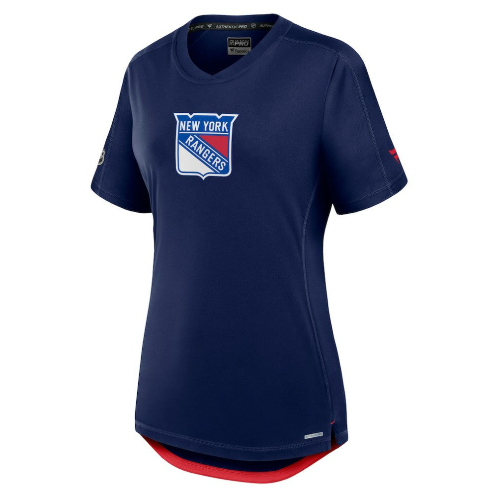 New York Rangers Fanatics Women's Authentic Pro Rink Tech T-Shirt - Navy T-shirts