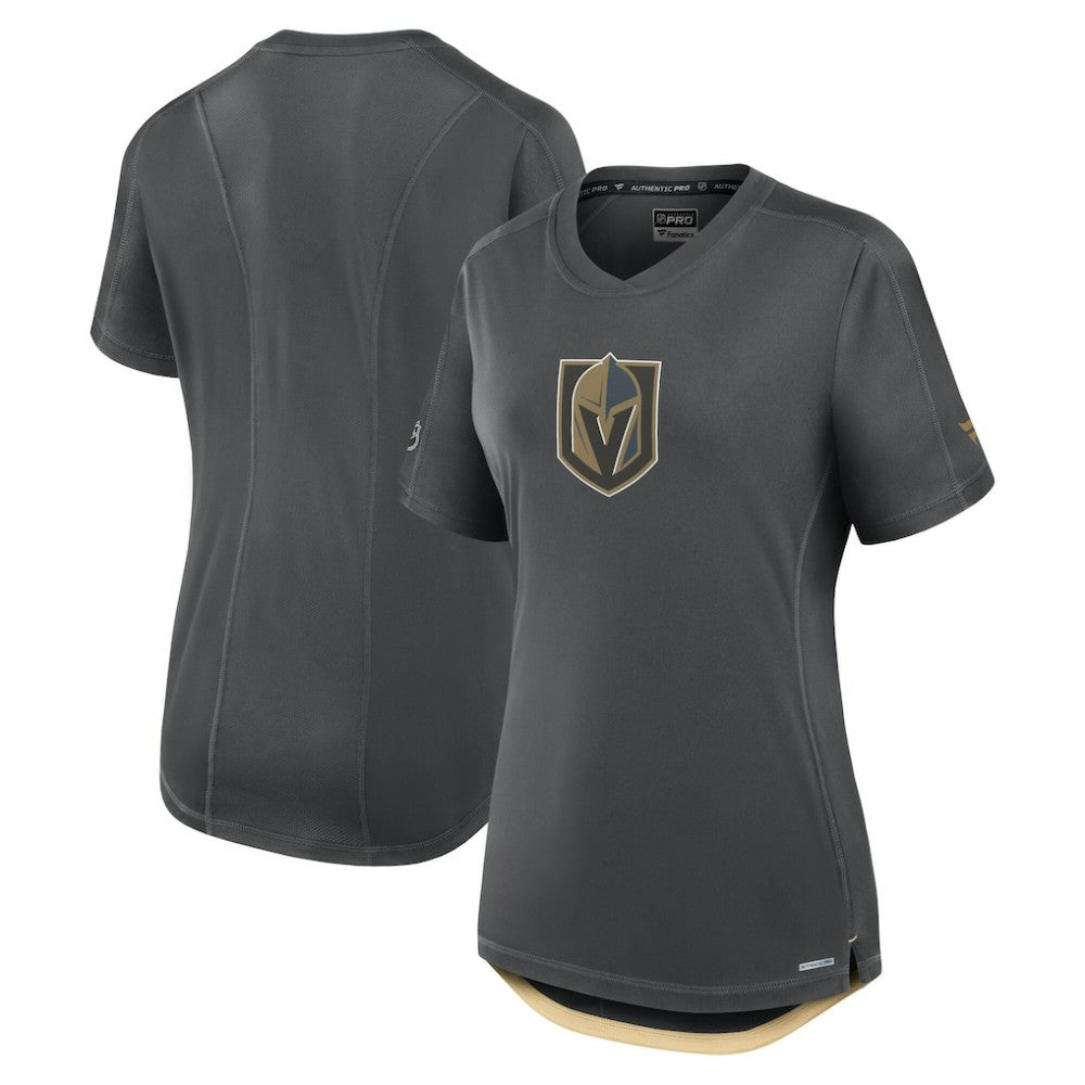 Vegas Golden Knights Fanatics Women's Authentic Pro Rink Tech T-Shirt - Gray T-shirts