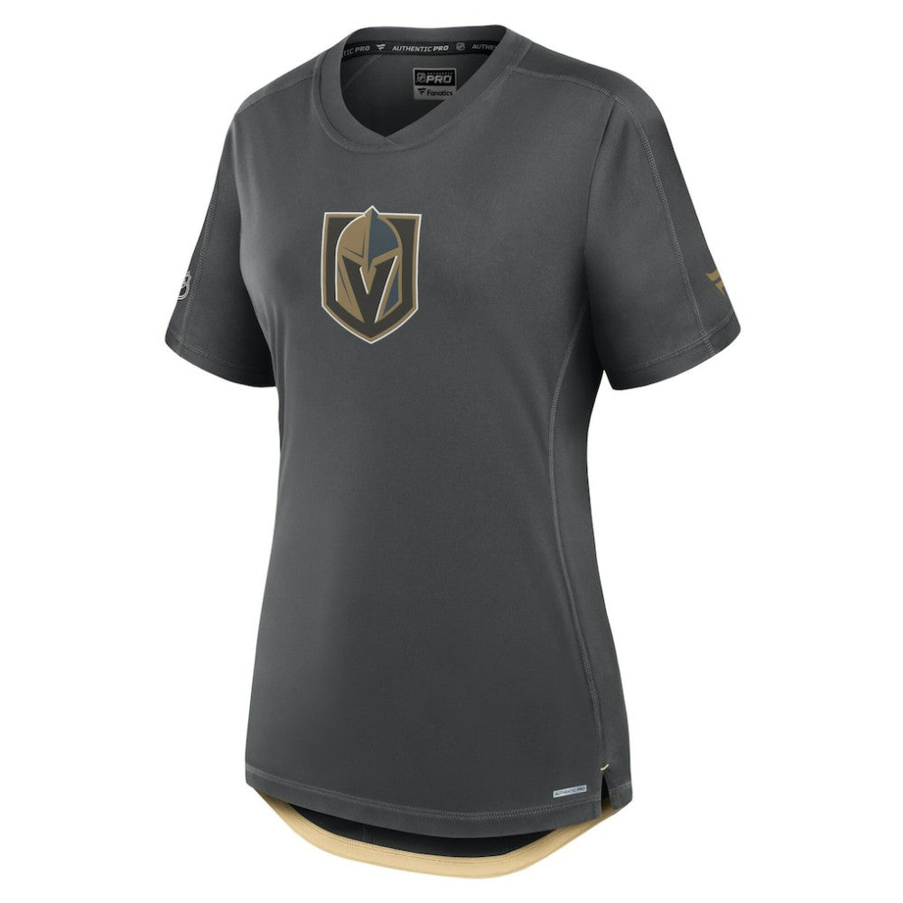 Vegas Golden Knights Fanatics Women's Authentic Pro Rink Tech T-Shirt - Gray T-shirts