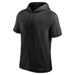 Pittsburgh Penguins Fanatics Authentic Pro Road Performance Short Sleeve Pullover Hoodie - Black Hoodies