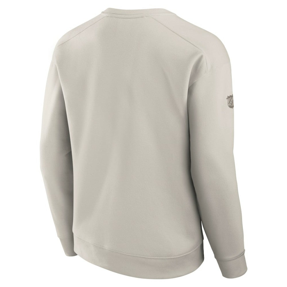 Seattle Kraken Fanatics Authentic Pro Road Fleece Pullover Sweatshirt - Cream Sweatshirts