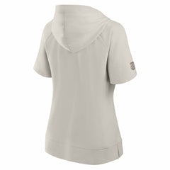 Vegas Golden Knights Fanatics Women's Authentic Pro Road Fashion V-Neck Hoodie T-Shirt - Cream T-shirts