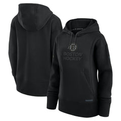 Boston Bruins Fanatics Women's Authentic Pro Road Pullover Hoodie - Black Hoodies