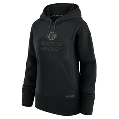 Boston Bruins Fanatics Women's Authentic Pro Road Pullover Hoodie - Black Hoodies