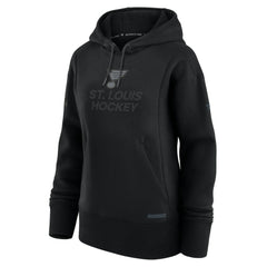 St. Louis Blues Fanatics Women's Authentic Pro Road Pullover Hoodie - Black Hoodies