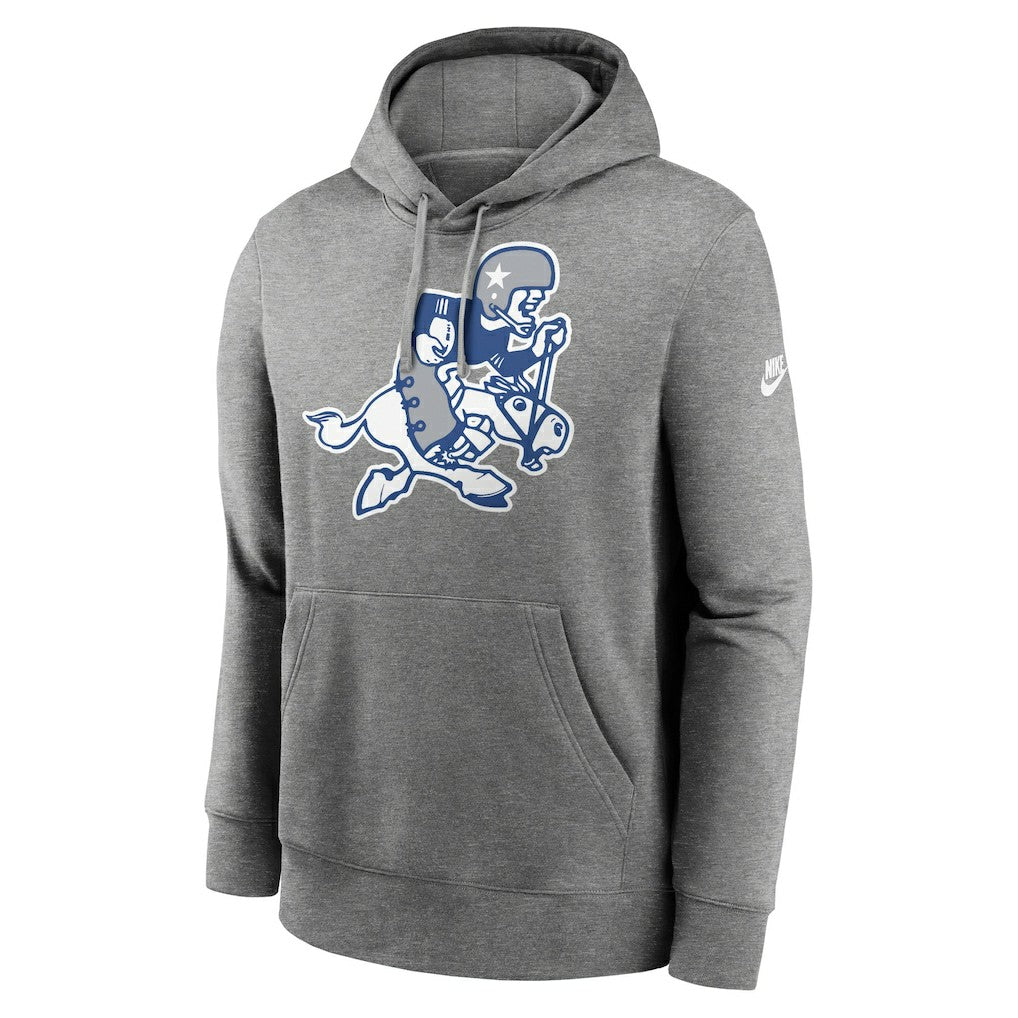 Dallas Cowboys Rewind Retro Joe Club Pullover Hoodie - Heather Charcoal discount