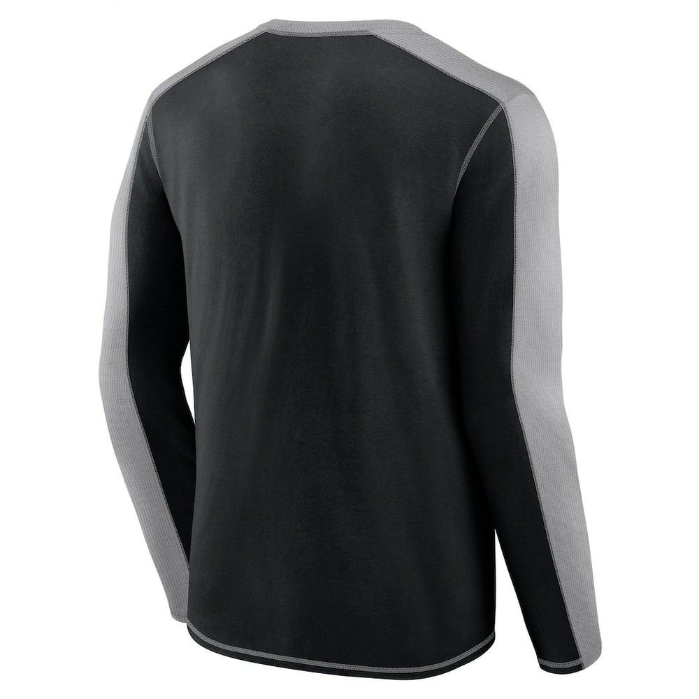 Carolina Panthers Behind the Line Long Sleeve T-Shirt - Black/Gray on sale