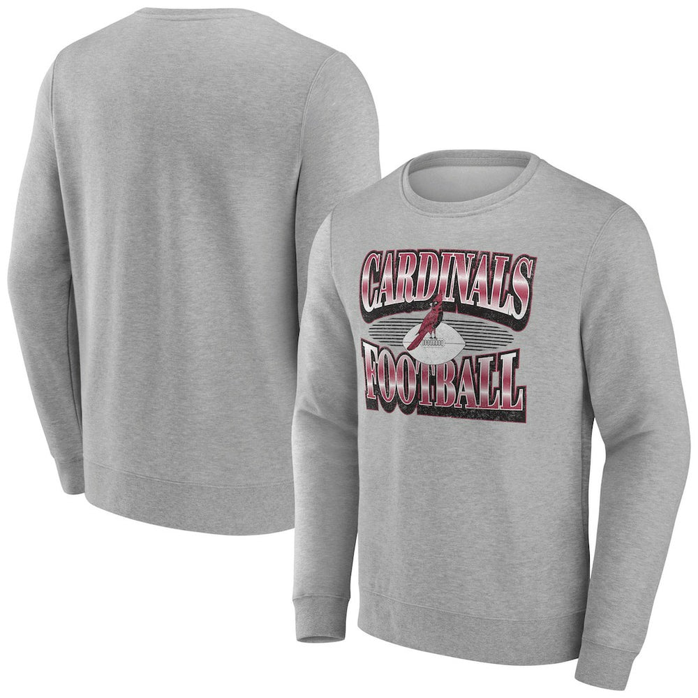 Arizona Cardinals Chance Throwback Fleece Pullover Sweatshirt - Heather Gray on sale