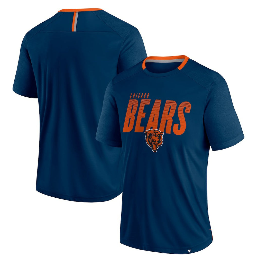 Chicago Bears Defender Fade Slant T-Shirt - Navy on sale