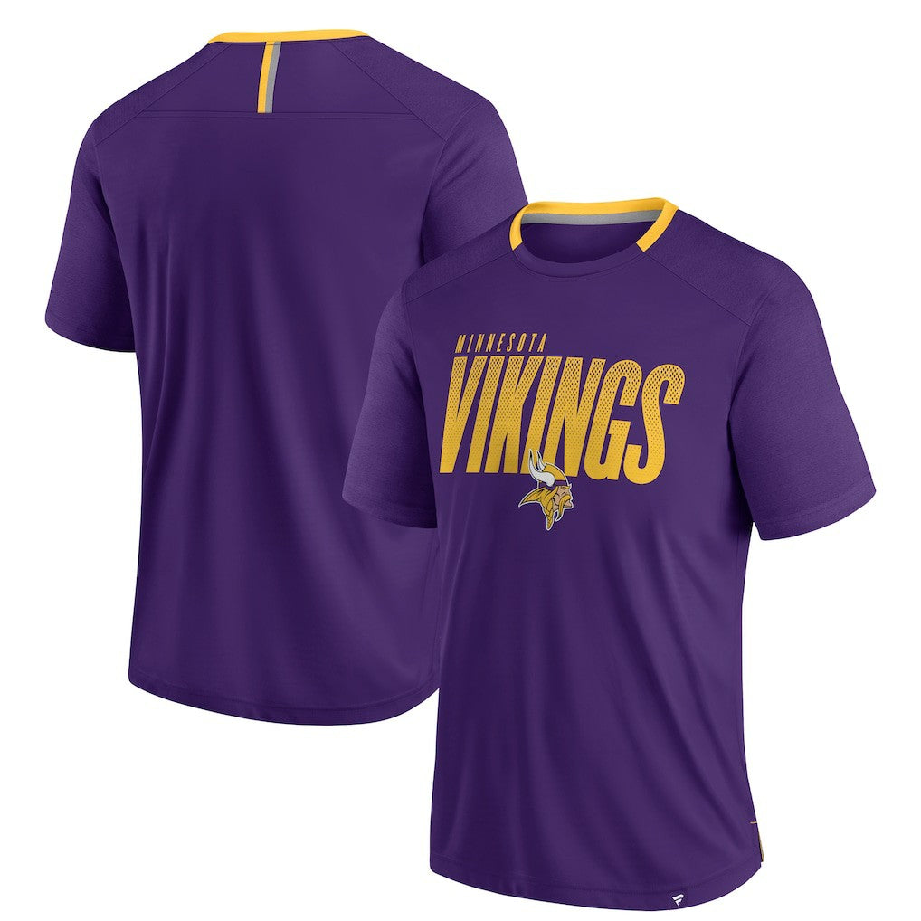 Minnesota Vikings Defender Fade Slant T-Shirt - Purple discount