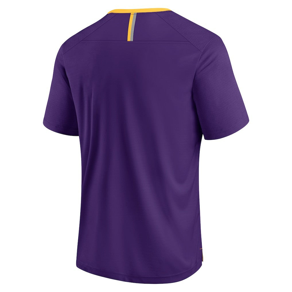 Minnesota Vikings Defender Fade Slant T-Shirt - Purple discount
