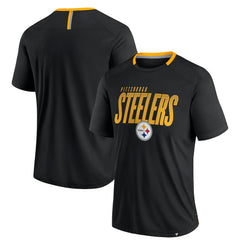 Pittsburgh Steelers Defender Fade Slant T-Shirt - Black on sale