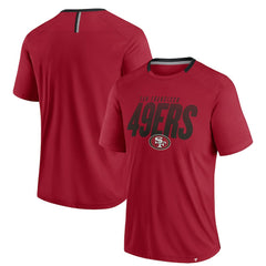San Francisco 49ers Defender Fade Slant T-Shirt - Scarlet for sale