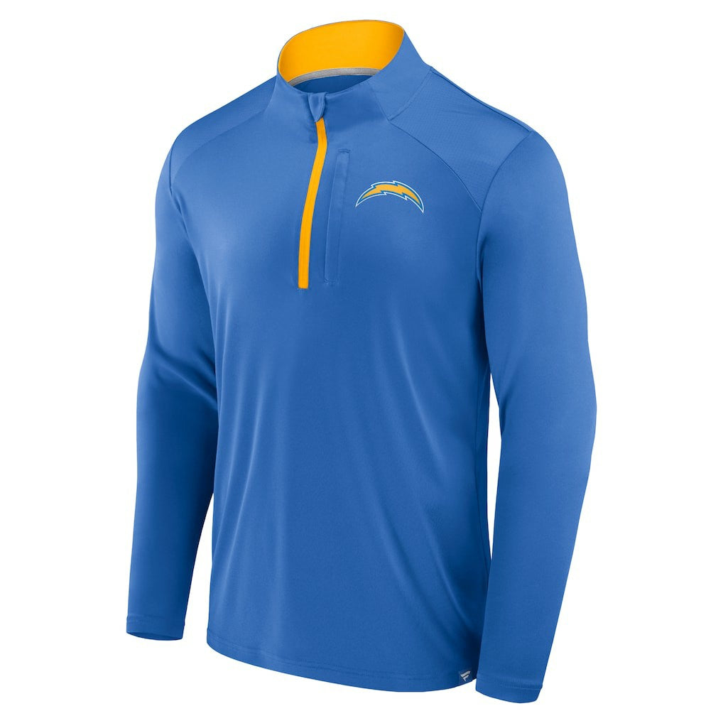 Los Angeles Chargers Defender Long Sleeve Quarter-Zip Jacket - Powder Blue outlet