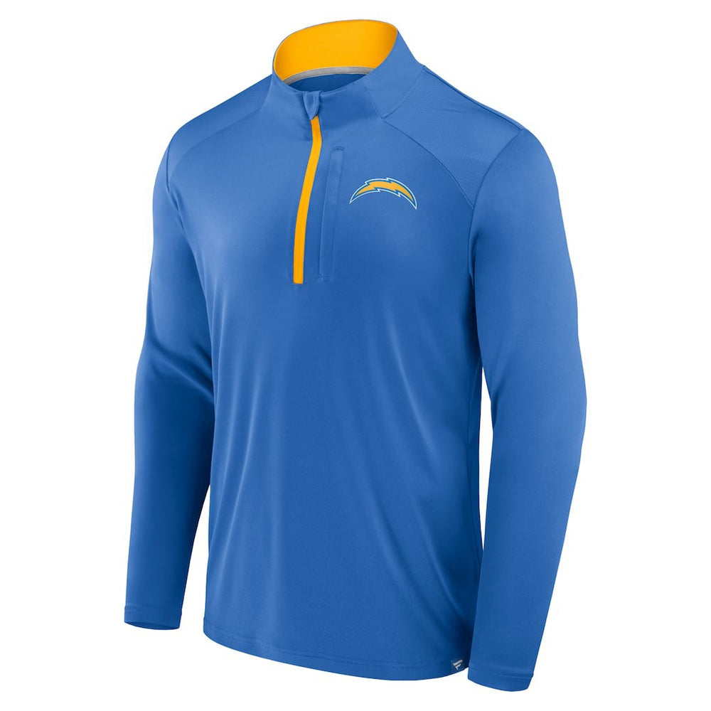 Los Angeles Chargers Defender Long Sleeve Quarter-Zip Jacket - Powder Blue outlet