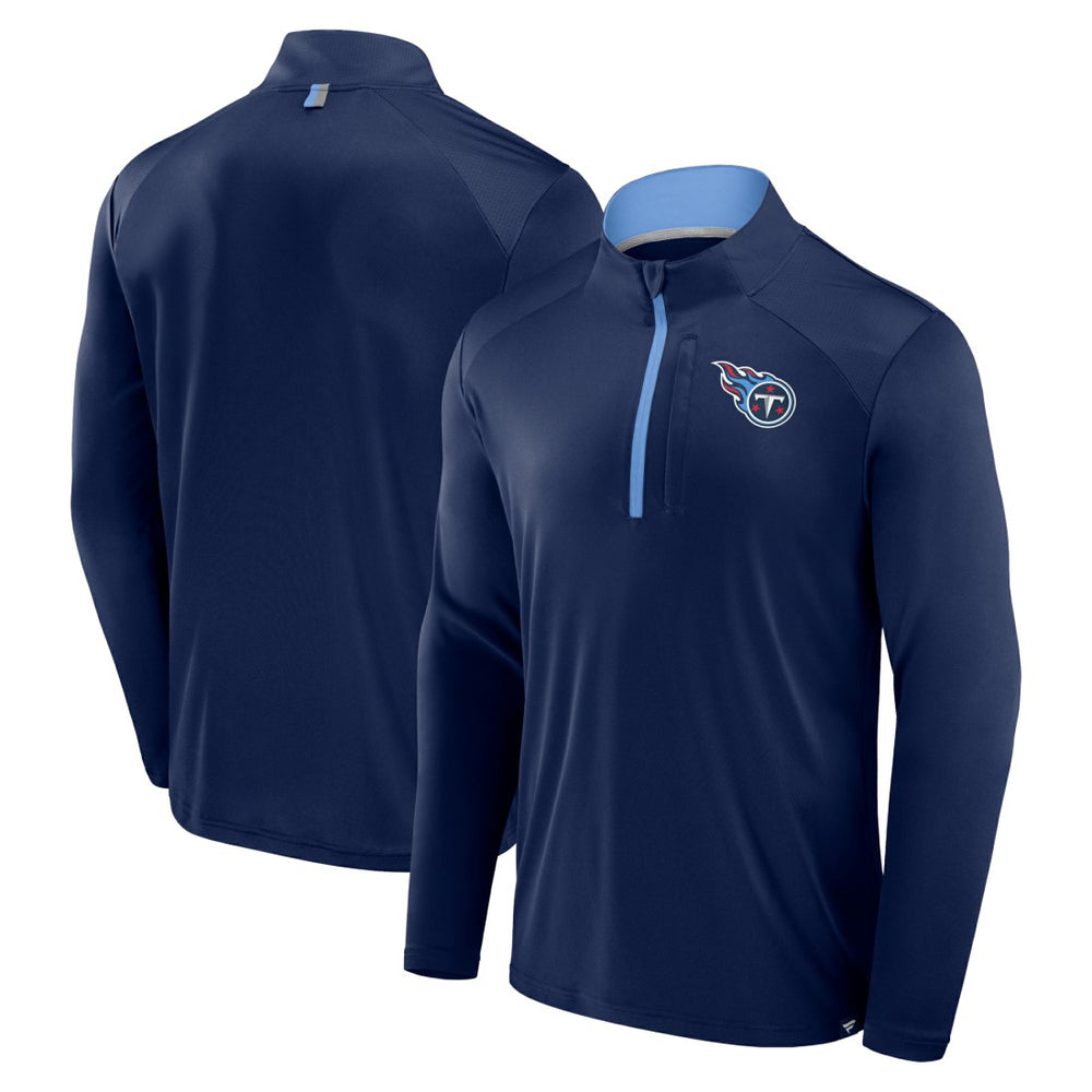 Tennessee Titans Defender Long Sleeve Quarter-Zip Jacket - Navy for sale
