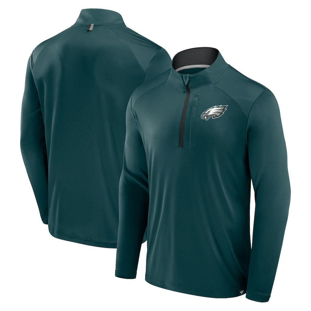 Philadelphia Eagles Defender Long Sleeve Quarter-Zip Jacket - Midnight Green online