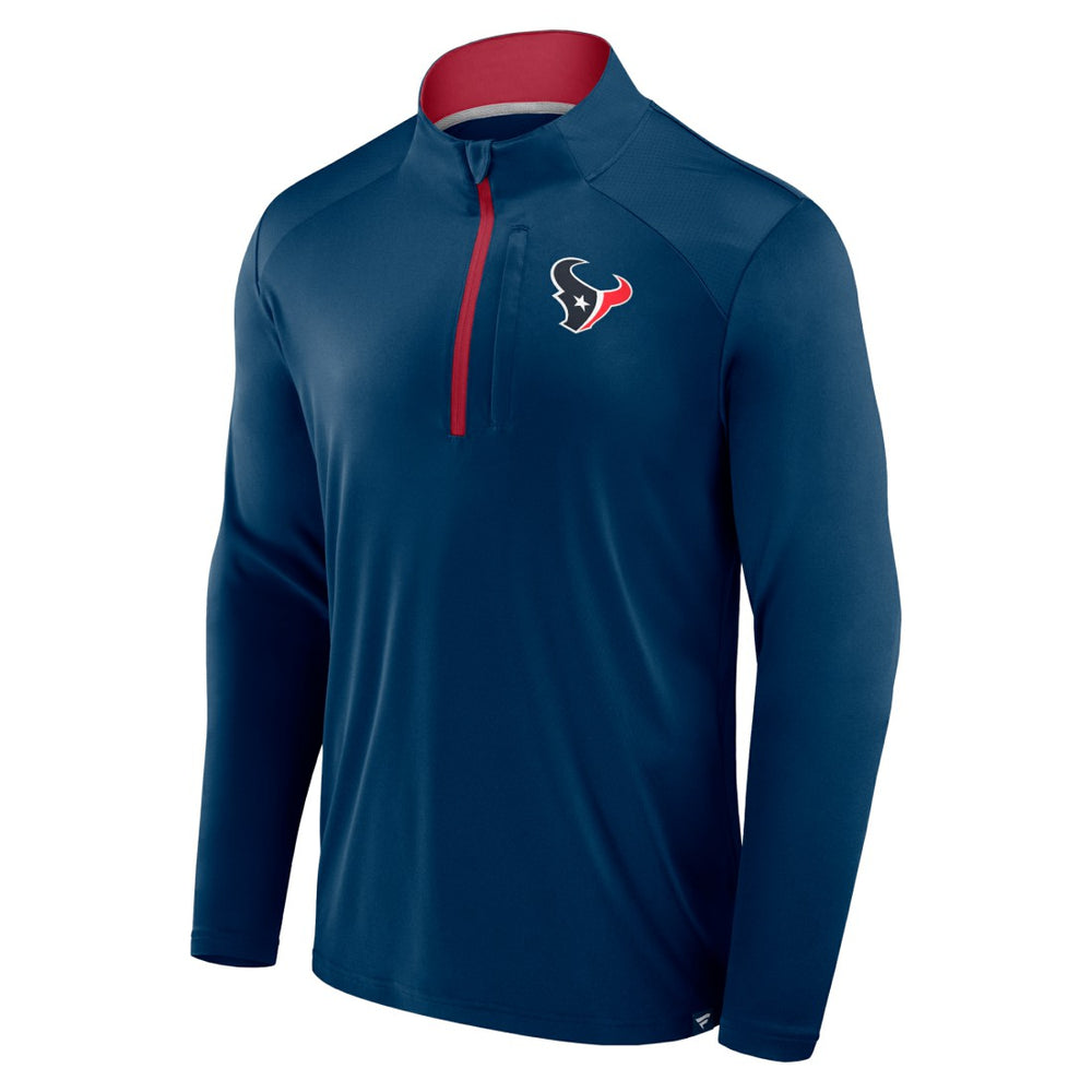 Houston Texans Defender Long Sleeve Quarter-Zip Jacket - Navy cheap