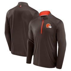 Cleveland Browns Defender Long Sleeve Quarter-Zip Jacket - Brown discount