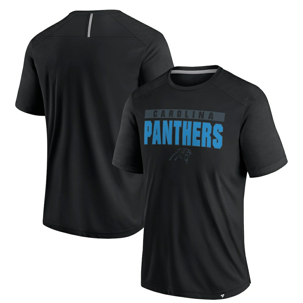 Carolina Panthers Defender Blackout T-Shirt - Black on sale