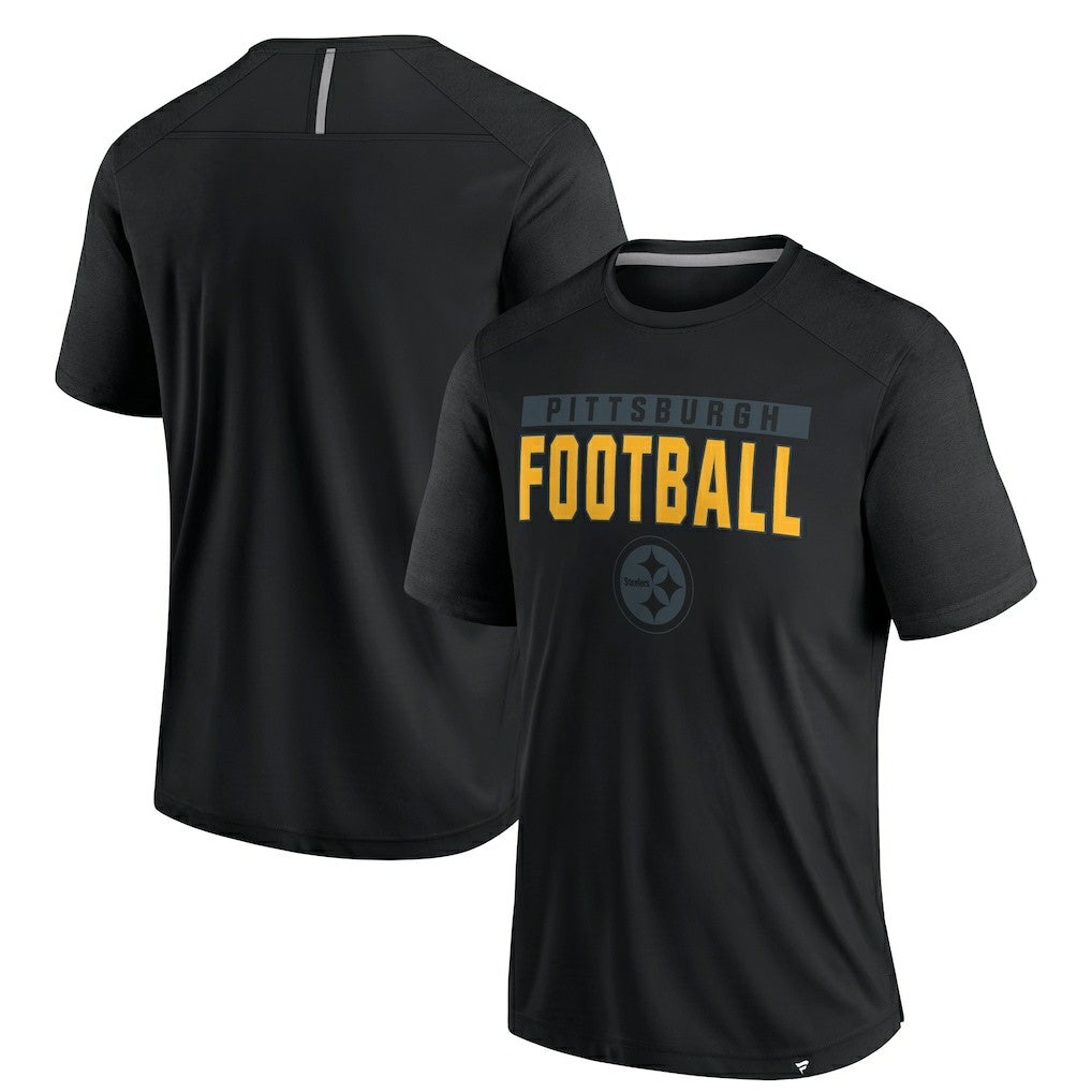 Pittsburgh Steelers Defender Blackout T-Shirt - Black cheap