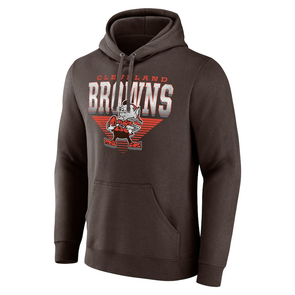 Cleveland Browns Geometric Chrome Pullover Hoodie - Brown online