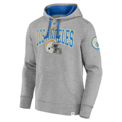 Los Angeles Chargers Label Maker Pullover Hoodie - Gray discount
