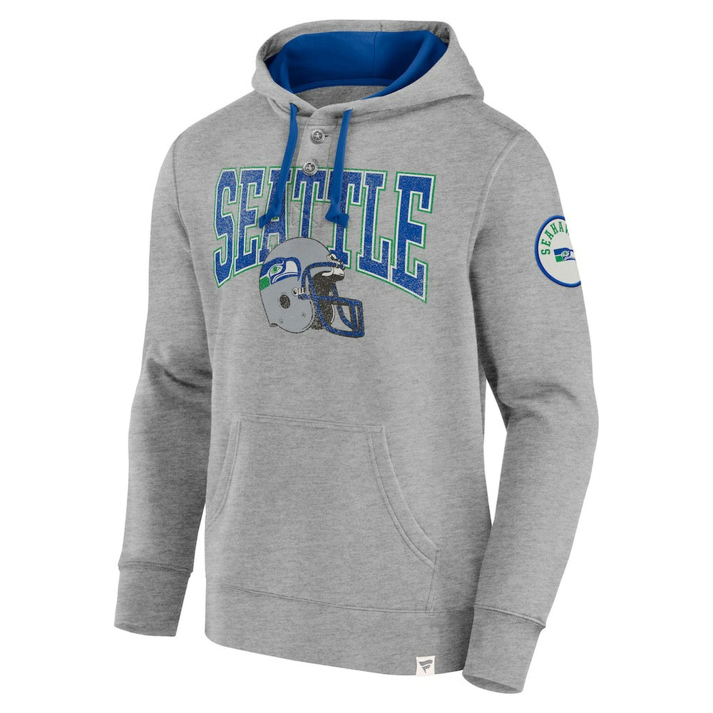 Seattle Seahawks Label Maker Pullover Hoodie - Heather Gray sale