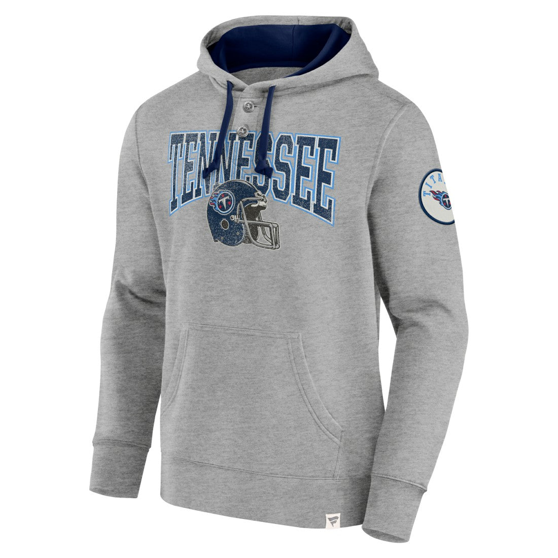Tennessee Titans Label Maker Pullover Hoodie - Heather Gray discount