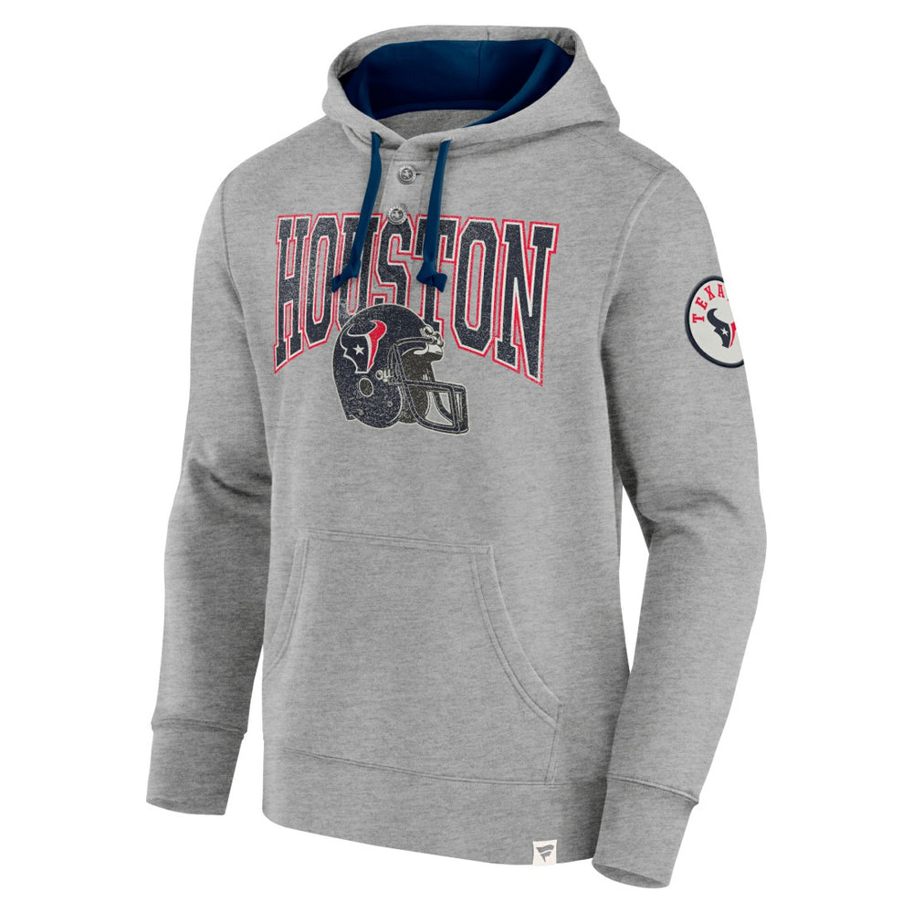 Houston Texans Label Maker Pullover Hoodie - Heather Gray sale