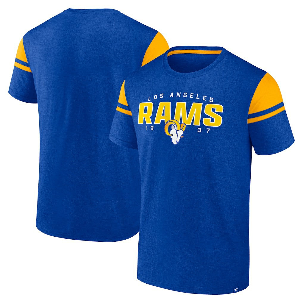 Los Angeles Rams Old School Play Slub T-Shirt - Royal on sale