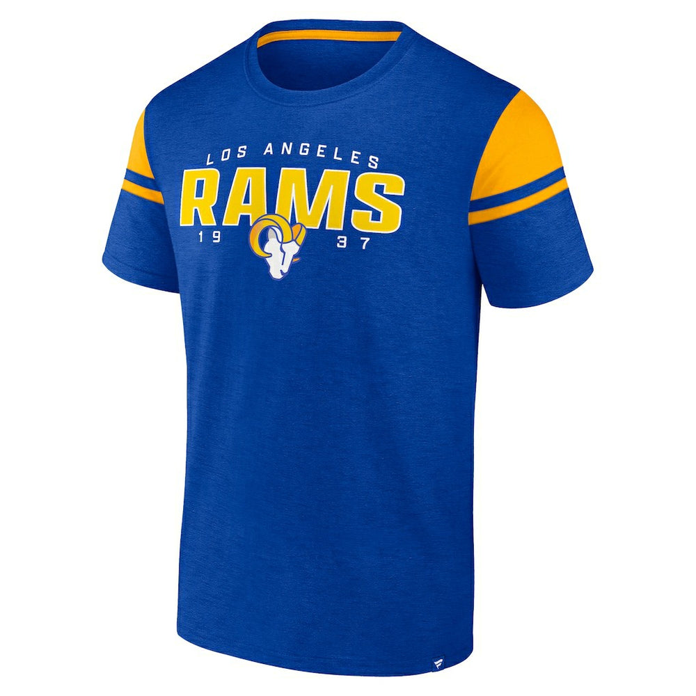 Los Angeles Rams Old School Play Slub T-Shirt - Royal on sale