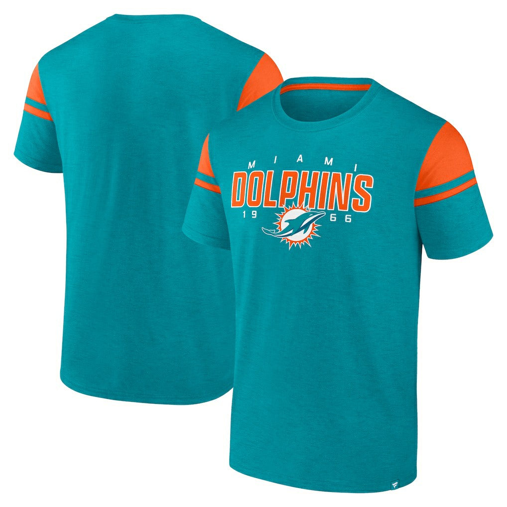Miami Dolphins Old School Play Slub T-Shirt - Aqua for sale