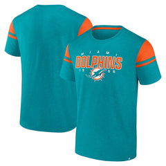 Miami Dolphins Old School Play Slub T-Shirt - Aqua for sale