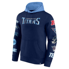 Tennessee Titans Patched Out Pullover Hoodie - Navy/Light Blue online